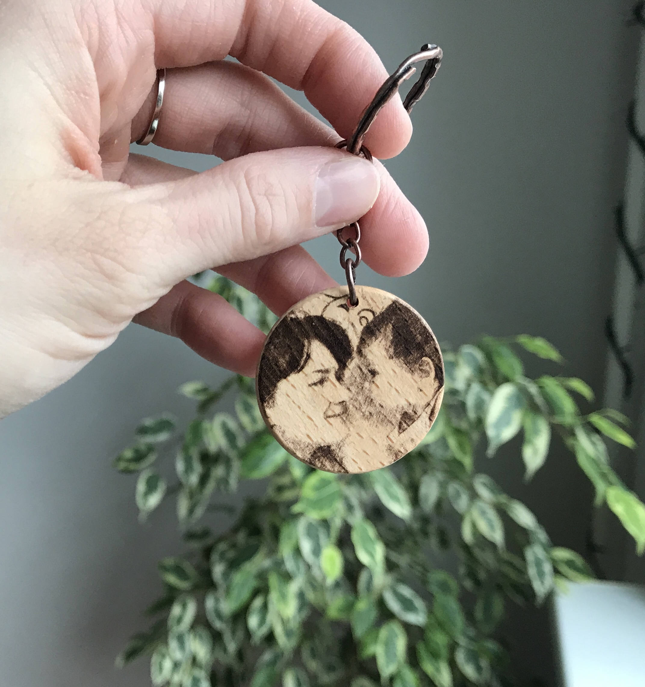 Engraved Keychain Custom Keychain Engraved Keyring Engraved Etsy