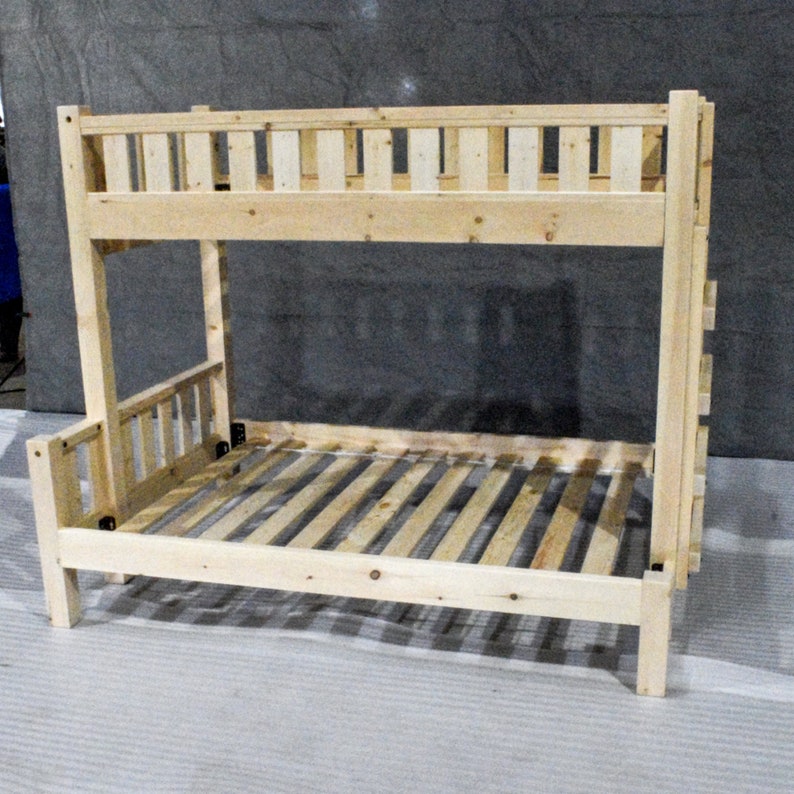 Torched Farmhouse Bunk Bed / Traditional Bunk Bed / Wood Bunk Bed / Modern / Urban / Cottage Bunk Bed image 5