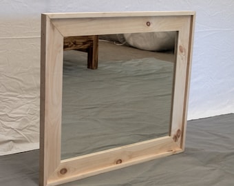 Unfinished Farmhouse Mirror / Wood Nightstand / Modern / Urban / Cottage Nightstand