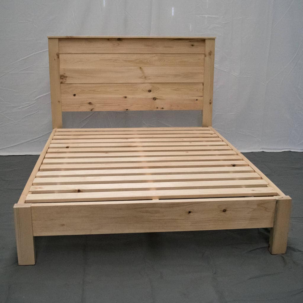 Unfinished wood bed deals