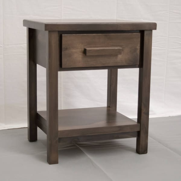 Rustic Farmhouse Nightstand / Solid Wood Nightstand / Modern / Urban / Cottage Nightstand