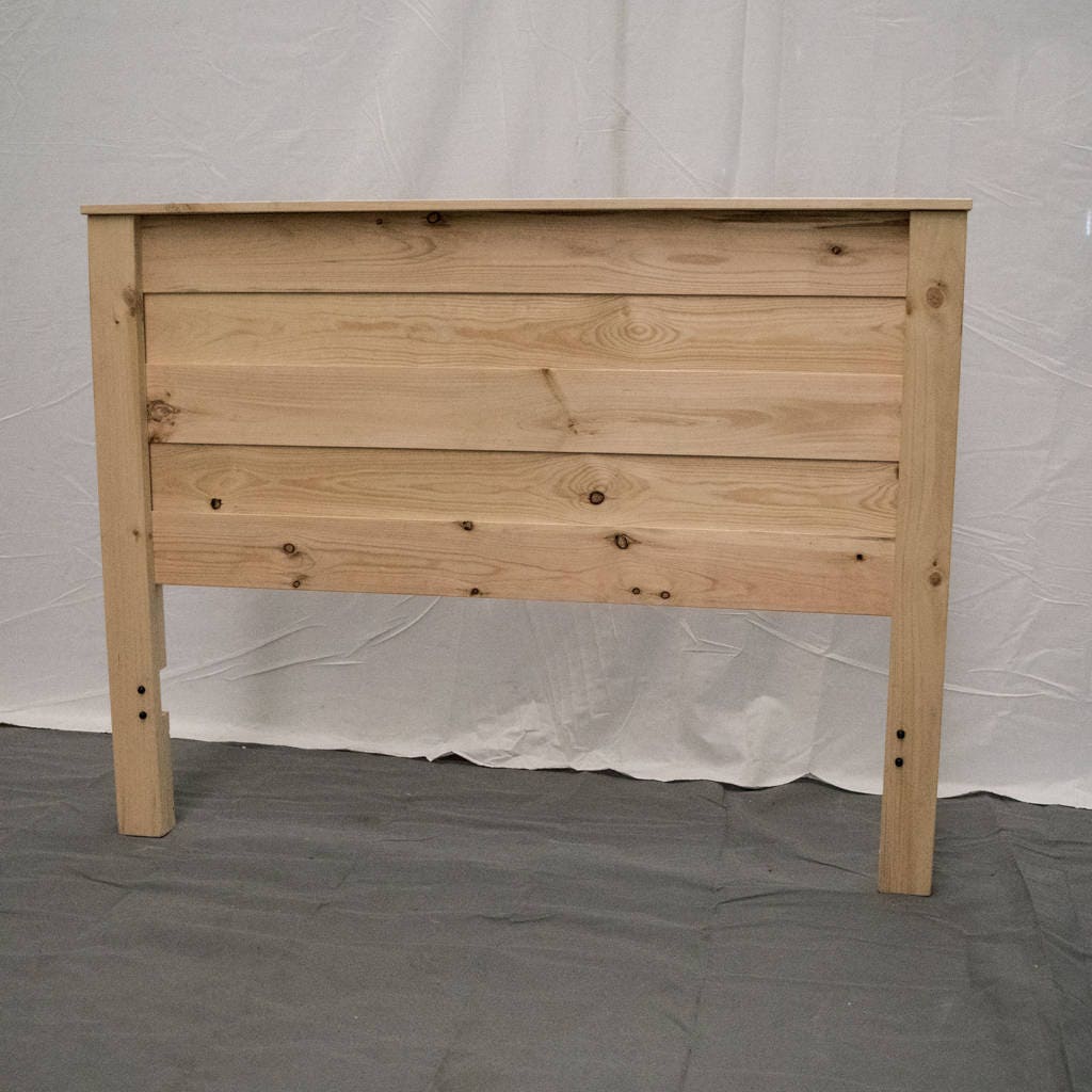 Unfinished Farmhouse Headboard solid Wood Headboard