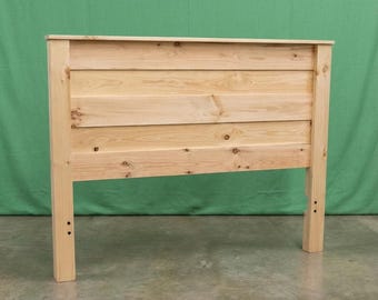 Solid Wood Headboard ~ King ~ Unfinished | DIY | Amish Handcrafted in USA | Midwest Farmhouse Furniture