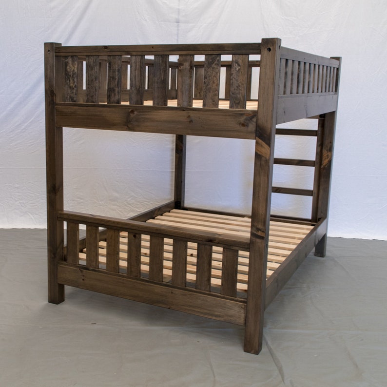 Rustic Farmhouse Bunk Bed Traditional Wood Image 0 1