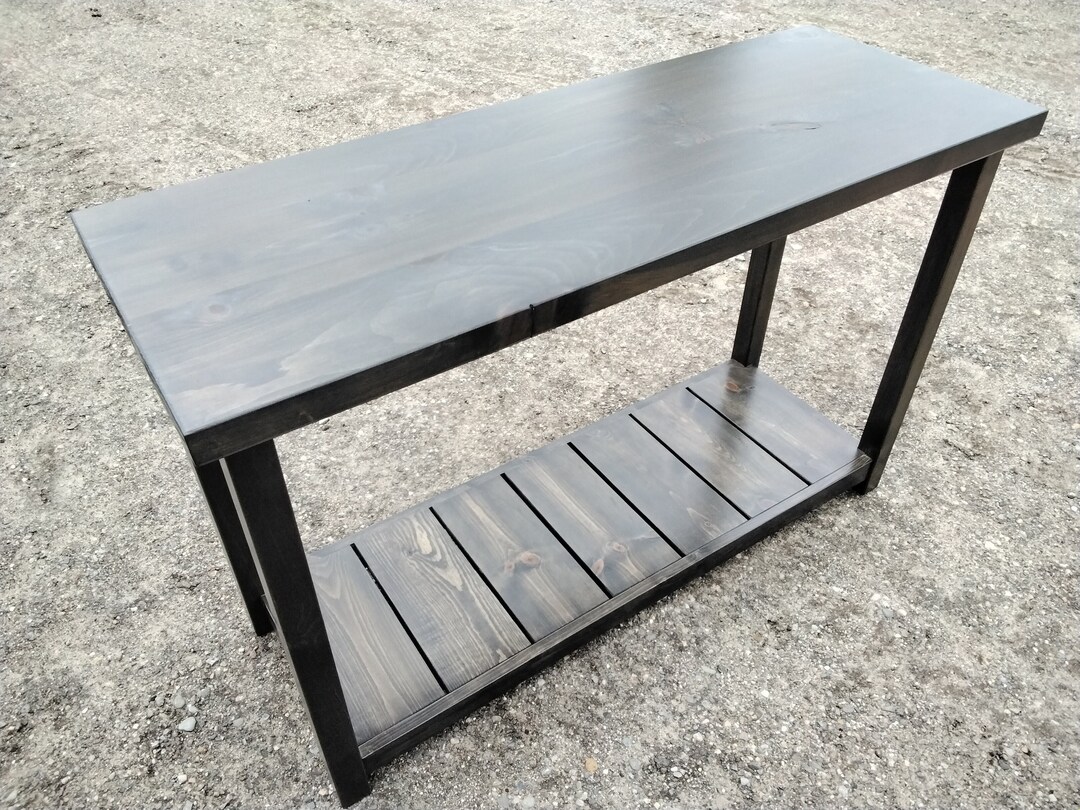 Rustic Farmhouse Sofa Table Solid Wood/handcrafted in the Midwest/free