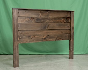 Rustic Solid Wood Headboard ~ King ~ Amish Handcrafted in USA | Modern | Midwest Farmhouse Furniture