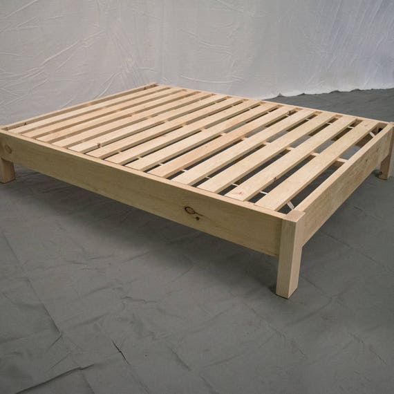 Unfinished Farmhouse Platform Bed Traditional Platform Frame