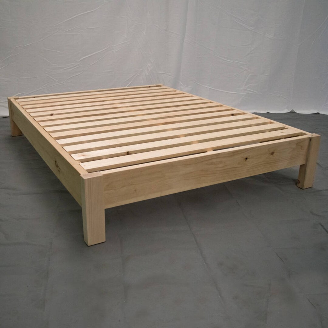 Unfinished Farmhouse Platform Bed / Traditional Platform Frame - Etsy