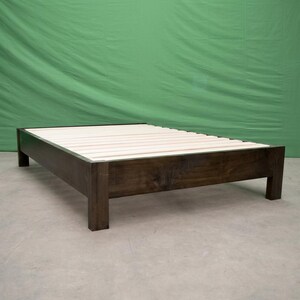 Amish Handcrafted Solid Wood Platform Bed Frame | Twin Midwest Farmhouse Furniture