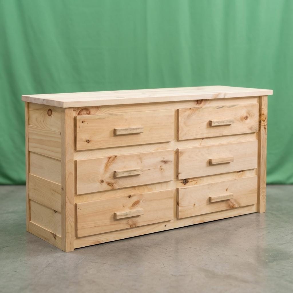 Solid Wood Unfinished Dresser ~ 6 Dovetail Drawers | Amish Handcrafted in USA | DIY | Midwest Farmhouse - Etsy Solid Wood Unfinished Dresser ~ 6 Dovetail Drawers | Amish Handcrafted in USA | DIY | Midwest Farmhouse - Etsy
