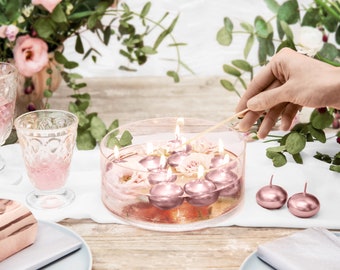 Rose Gold Candles Etsy