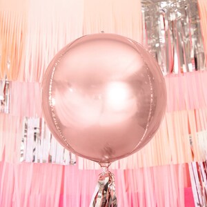 Rose Gold Orbz Foil Balloon Wedding Party Decorations Happy Birthday ...