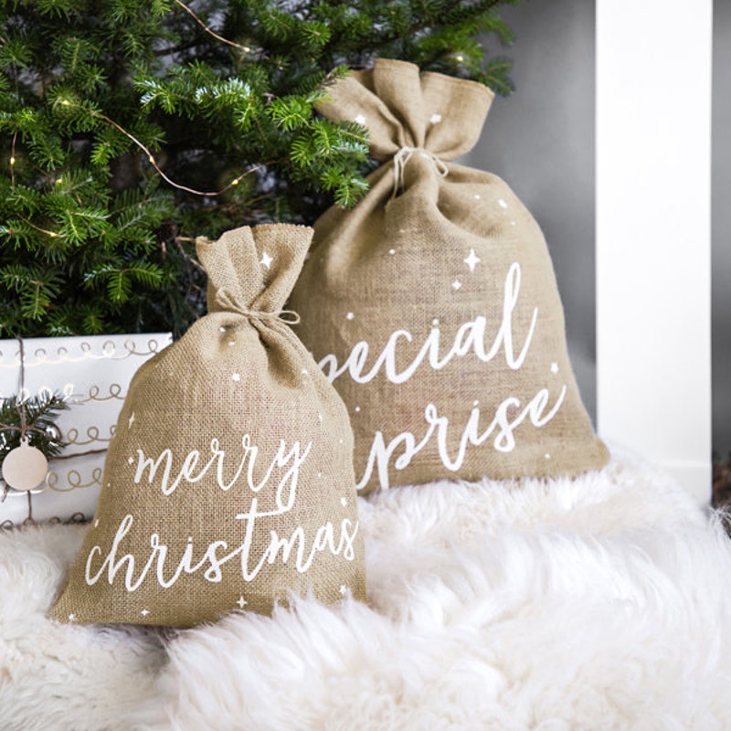 Xmas Large Christmas Stockings Bags Sacks Hessian ... - Vicedeal Xmas Large Christmas Stockings Bags Sacks Hessian ... - Vicedeal
