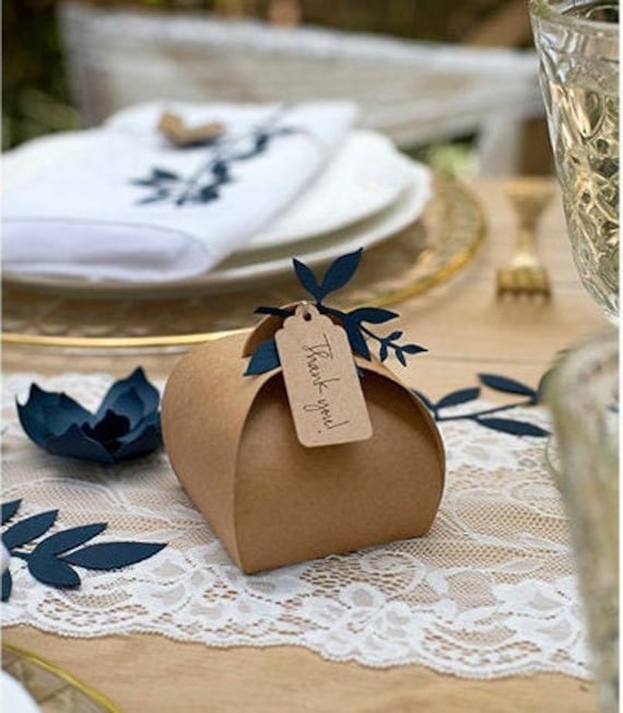 Kraft Wedding Favours Box Party Rustic Decorations Boho | Etsy
