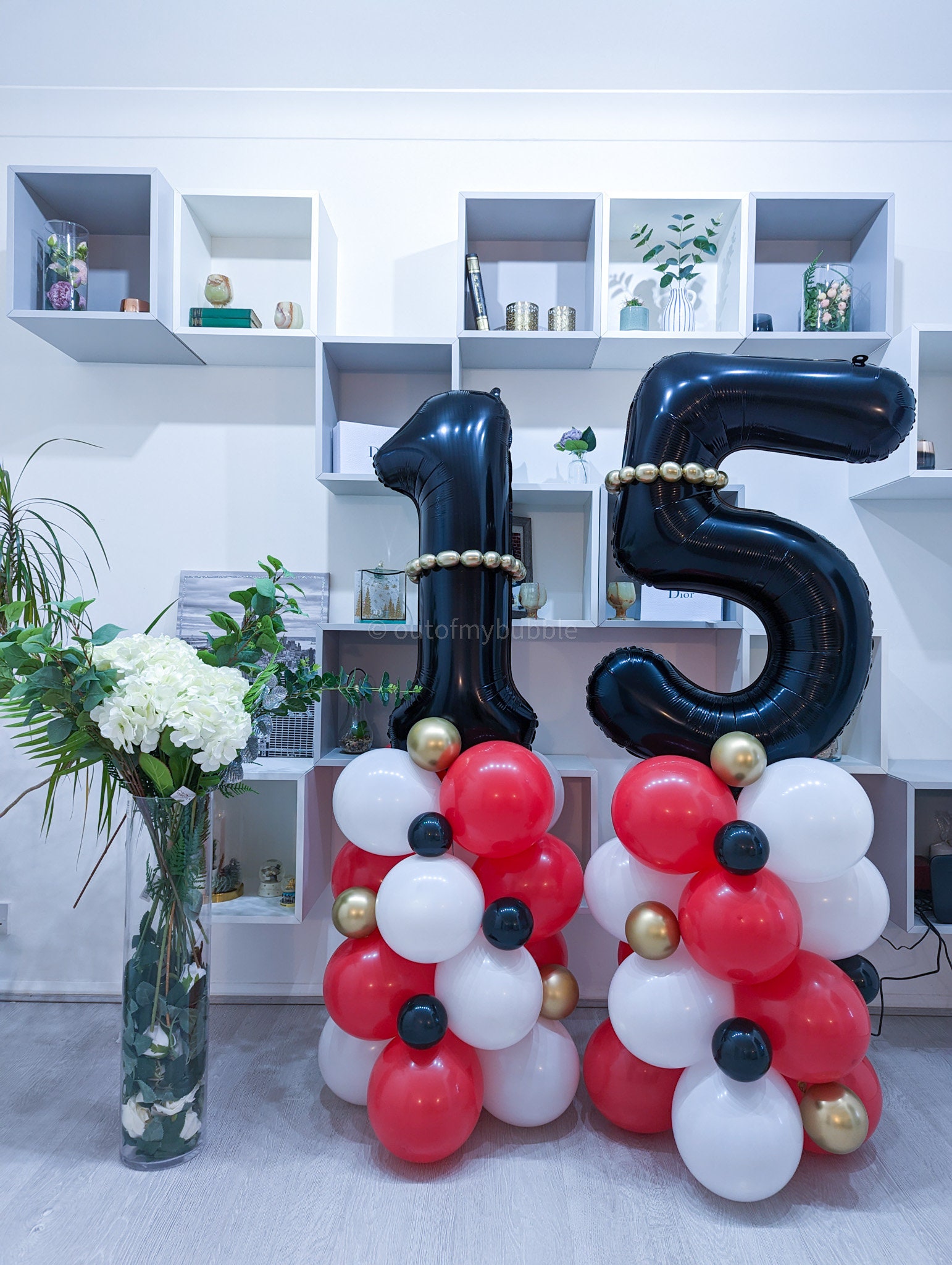 Red Black Gold Balloon Bouquet, Party Balloons, Happy 18th Birthday  Decorations, Gold Numbers, Decor, Happy 4th, Boys Birthday, Garland, 50 