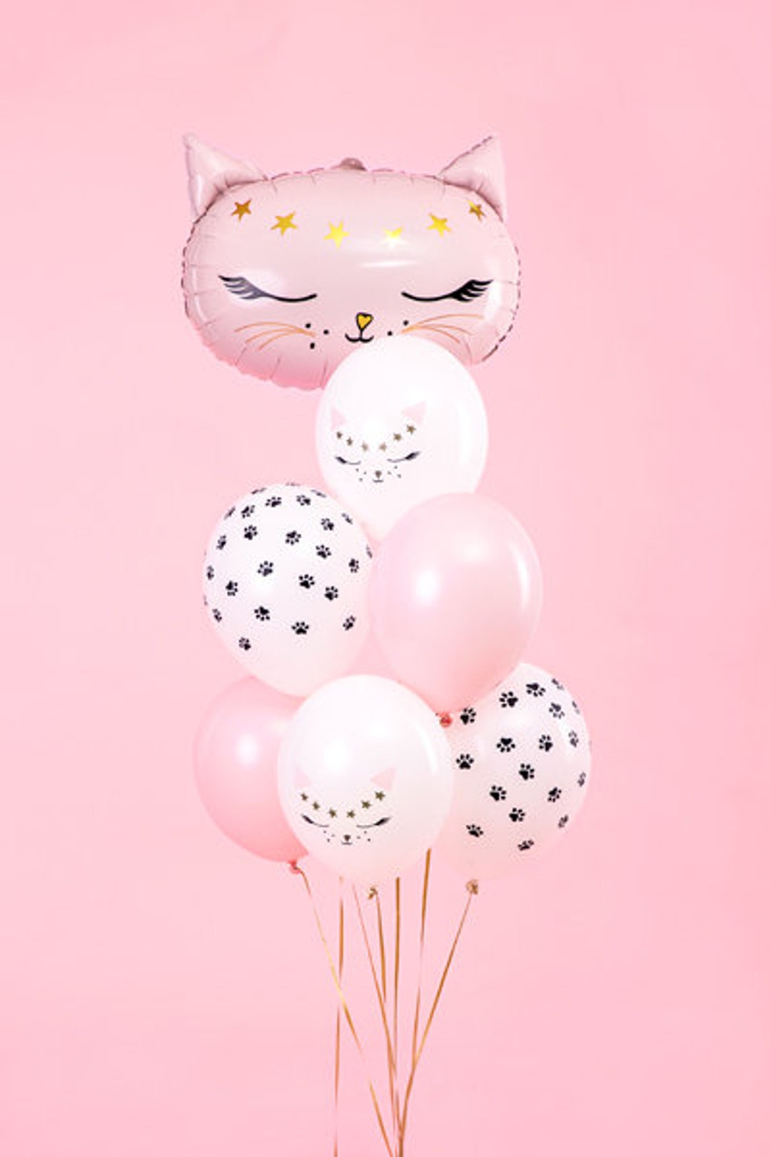 Happy Birthday Banner Pastel Colors – Pink the Cat