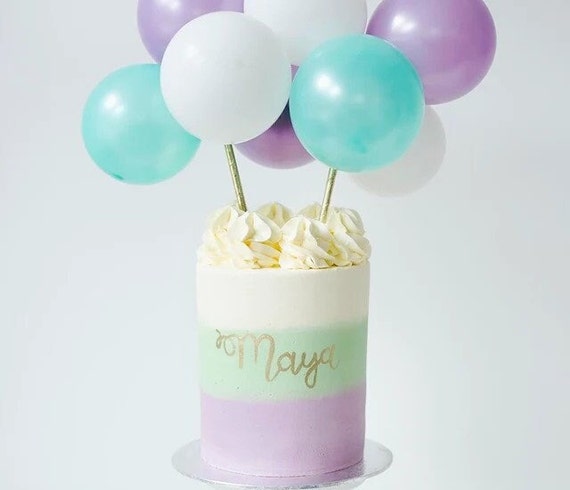 Palloncini verdi per torta in oro rosa per decorazioni per torte