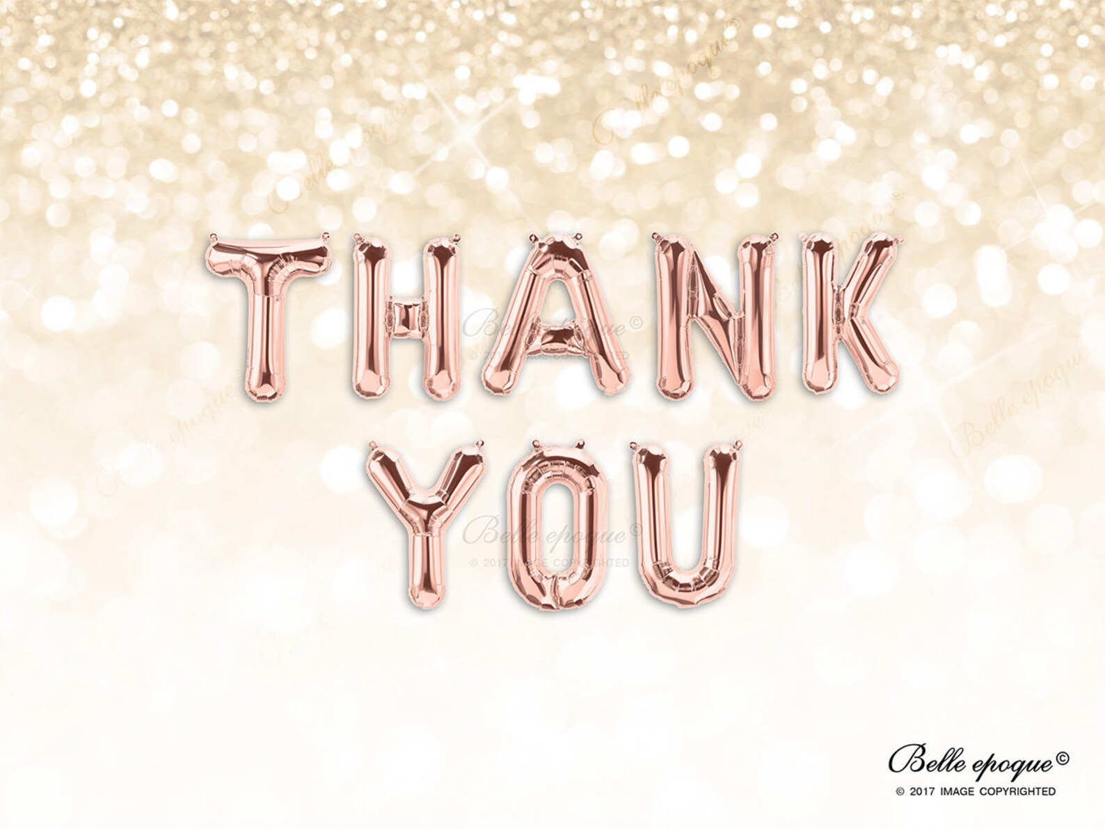 THANK YOU Balloons Rose Gold Balloons Gold Silver Balloons - Etsy
