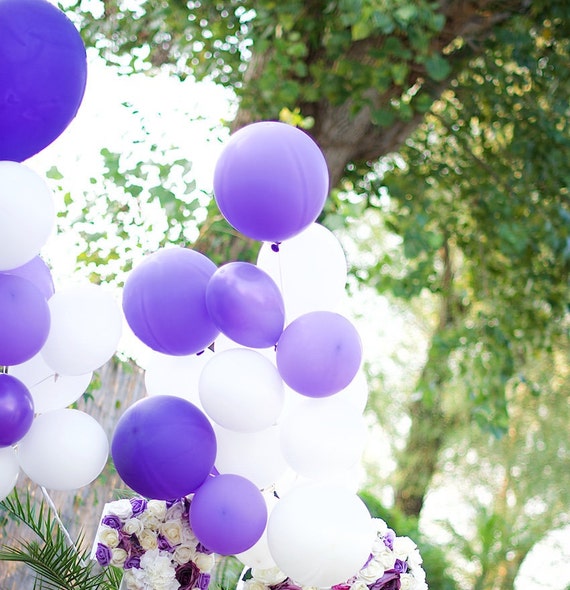 Blanc violet ballons 11, lavande, plafond de ballons, Bouquet de