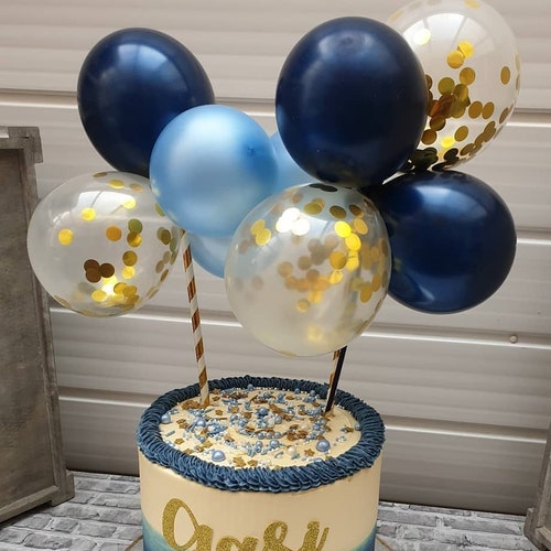 Confetti Balloon Cake Topper 5 Mini Bunting Arch Garland - Etsy