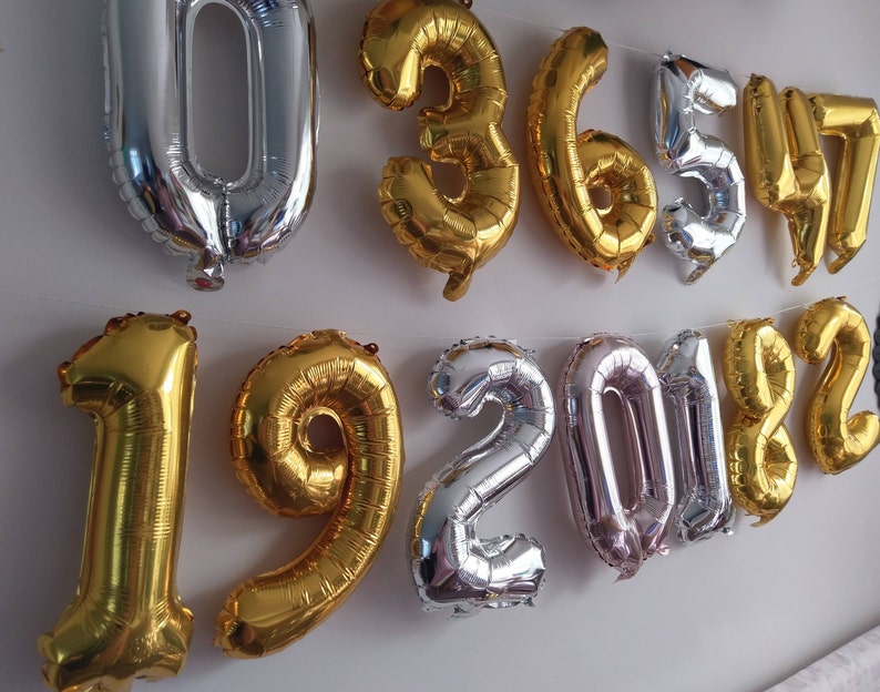 Happy Birthday Gold Silver Letters Balloon 50 and Fabulous Rose Gold Balloons Party Balloons Balloon Hashtag Balloons Garland Balloon
