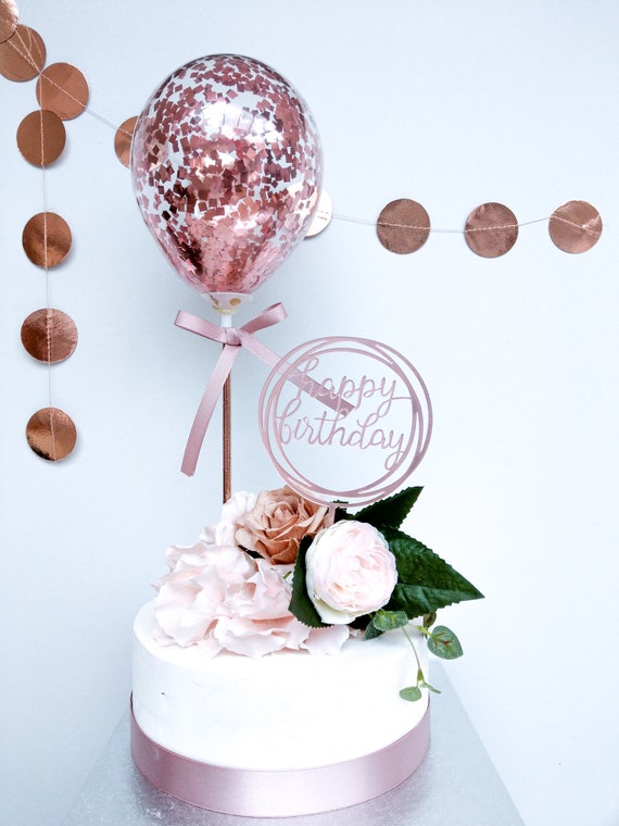 Palline di torta, decorazioni a sfera blu, rosa salvia, oro, bianco - 5 palline - Italia