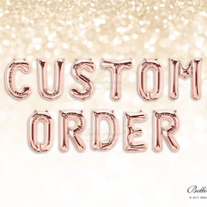Order letter balloons discount