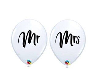 Set 15 Decorazioni Per Matrimonio 'Just Married' - Striscione, Palloncini Mr & Mrs In Alluminio E Lattice, Oro E Bianco, Per Festa E Luna Di Miele
