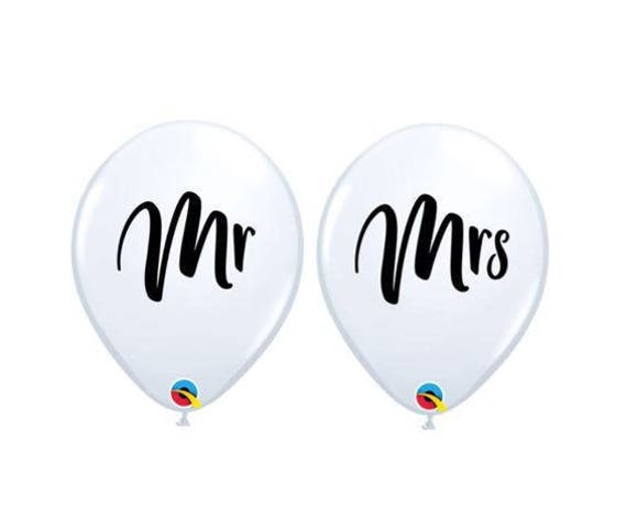 Set 15 Decorazioni Per Matrimonio 'Just Married' - Striscione, Palloncini Mr & Mrs In Alluminio E Lattice, Oro E Bianco, Per Festa E Luna Di Miele