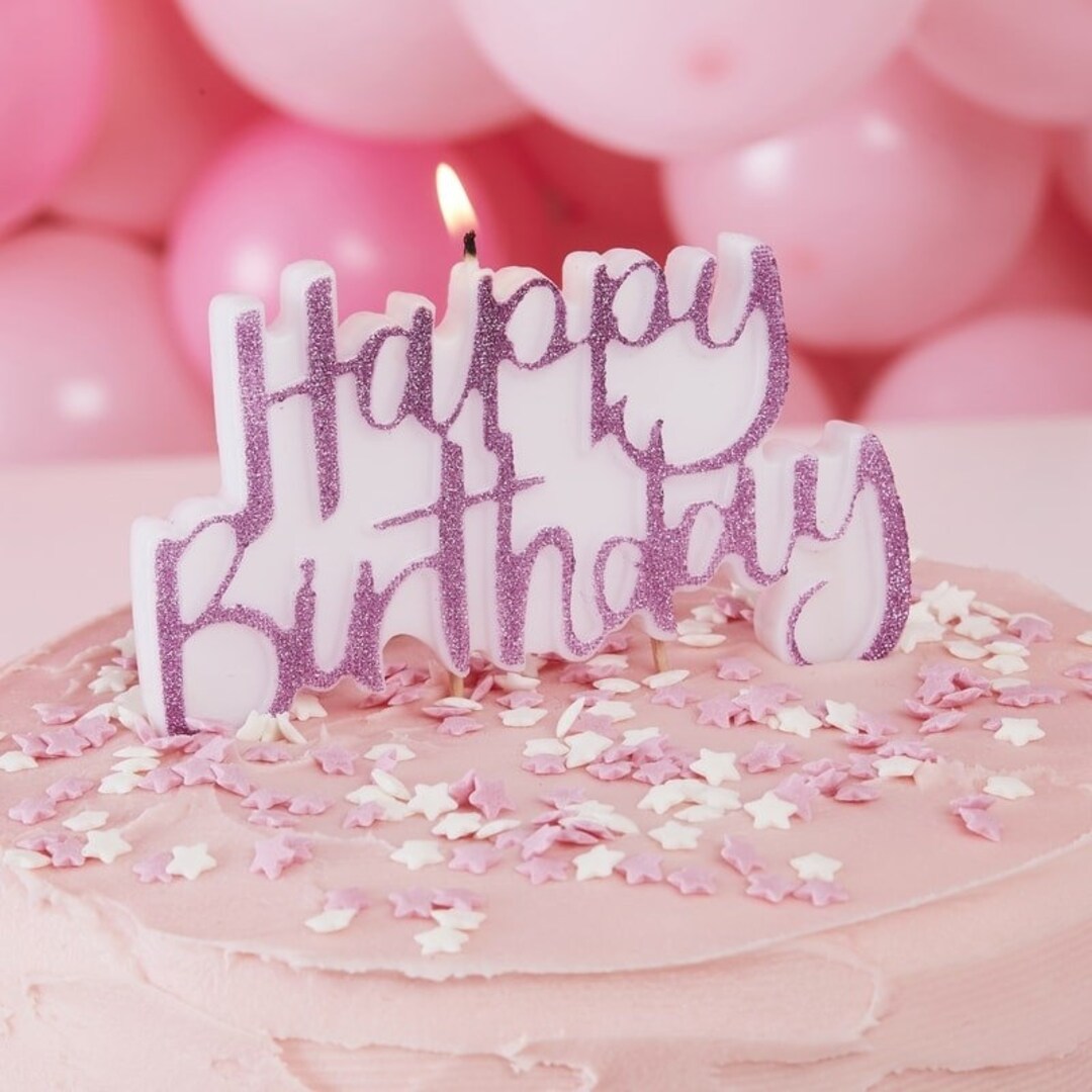 Velas de cumpleaños, vela número 18, decoración de mariposa de cumpleaños  18 para mujeres/niñas, vela rosa de feliz cumpleaños para pastel, vela de