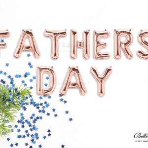 GLOBOs DE DÍA DE PADREs / Globos de oro rosa / Globos de plata de oro / Fiesta / Carta / Globo de guirnalda / Mejor padre