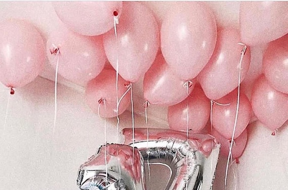 Blush Pink Balloons 11 Latex Ceiling Balloons Balloon Bouquet Party Birthday Balloons Bride Engaged Wedding Balloons