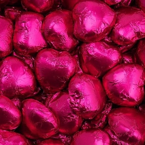 Pink Magenta Heart Chocolates Wedding favours Gift Table Setting Treat  Bachelorette Favor sweets Hen Party Thank you Anniversary Event Sage
