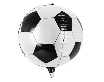 Football Balloons Soccer Black White Happy Birthday Boy Kids Party Decorations