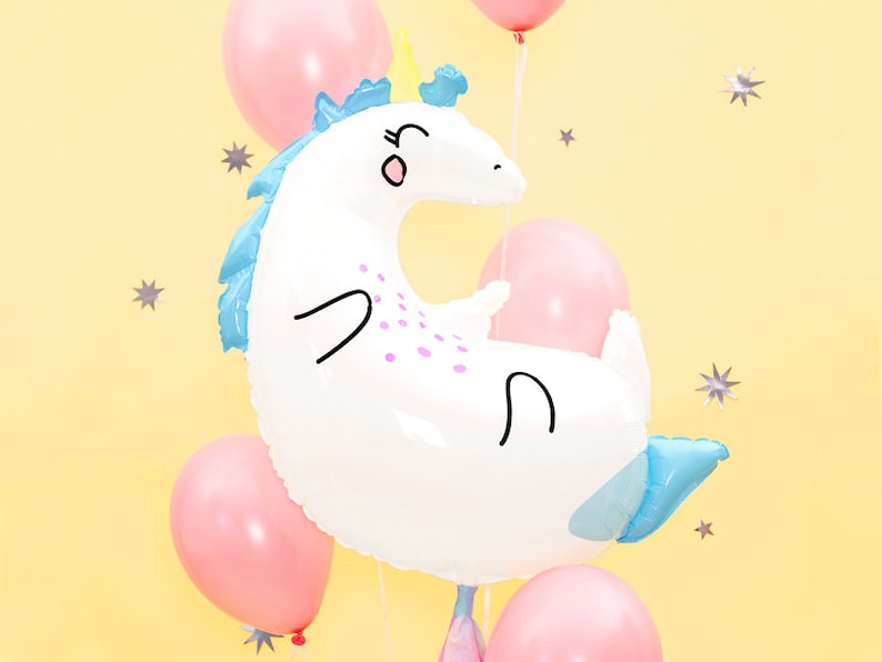 Unicorn Foil Balloon Kids Party Decorations Happy Birthday Magic Fun Gift