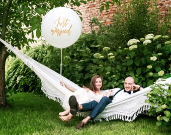Just Married Balloons Wedding Photo Props Engagement Party Decor Bridal Shower Large White Giant Nuestra Boda Love Is In The Air Amour Amore
