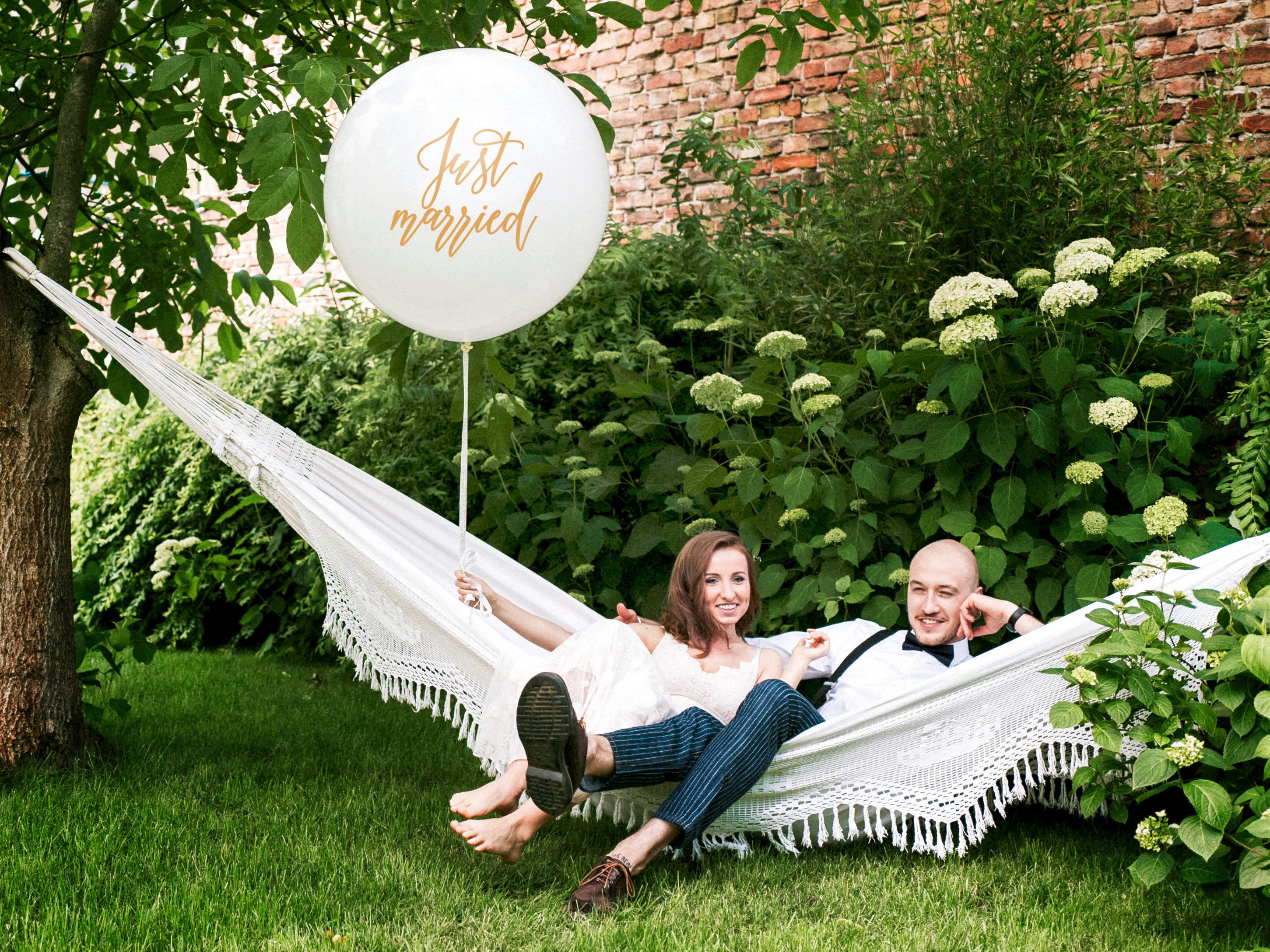 Luftballon-Dekoset Just Married