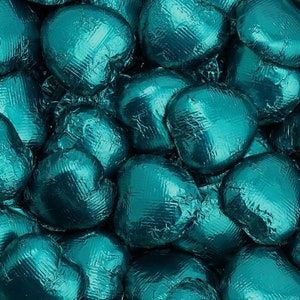 Teal Heart Chocolates Wedding favours Gifts  Table Setting Treats  Bachelorette Favor sweets Hen Party Thank you Box Anniversary Event Sage