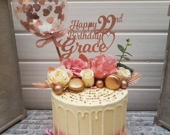 Topper Torta Mean Girls - Palline Rosa E Nero, Per Matrimonio E Addio Al Nubilato - Foto 12