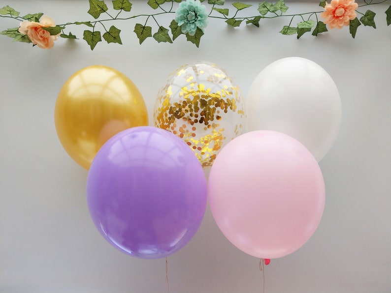 Birthday Wedding Garland Bouquet Ceiling Balloons Hen Do Decorations Party Engaged Gold Gold Confetti Balloons Bride To Be Baby