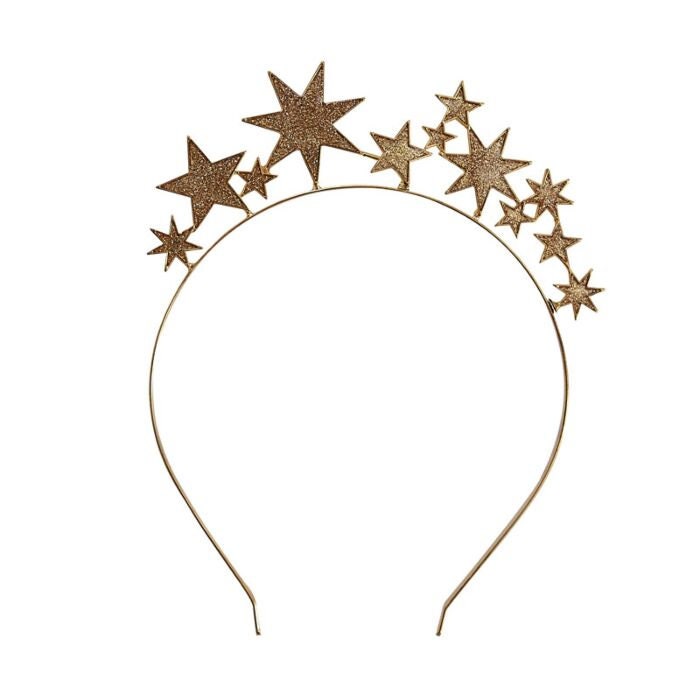 Christmas Headband Gold Stars Hair Accessory Fun Props - Etsy UK