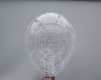 Sur votre Chirstening en or Rose confettis ballons Latex 11 » | Ballons de fête | Bouquet de ballons | Anniversaire | Baby Shower garçon fille