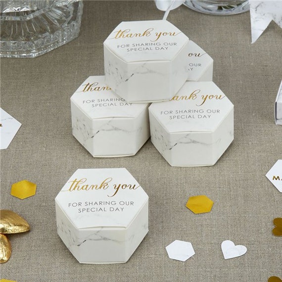Thank You Favor Boxes Wedding Favors Wedding Boxes Diy Etsy