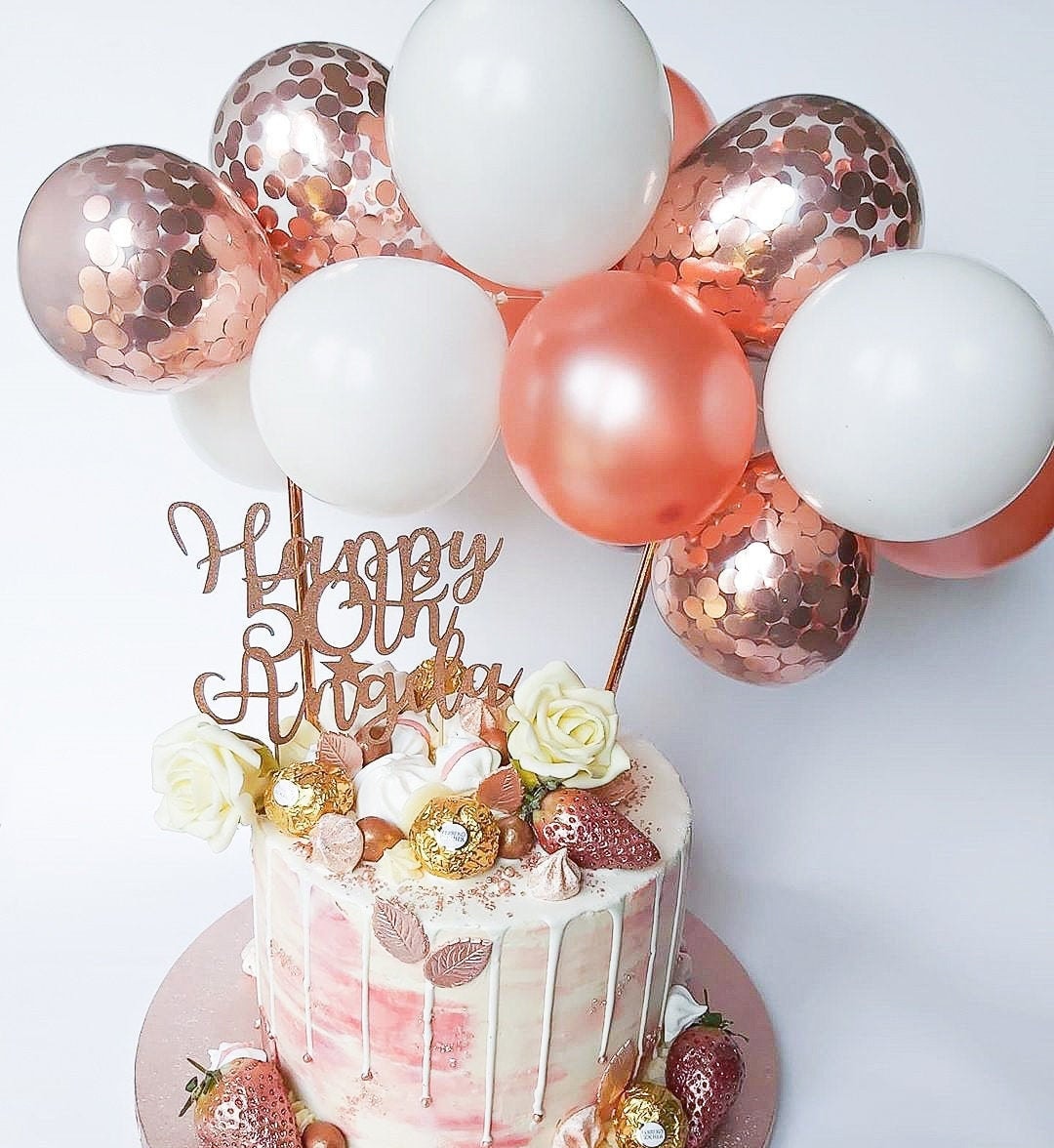 Decorazione Compleanno - Palloncini, Topper Per Torta, Festone E Vortici Di Carta