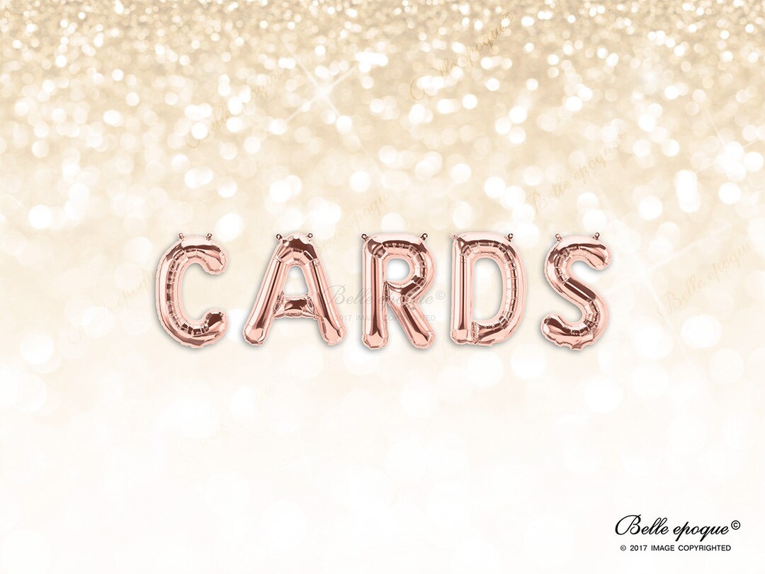 CARDS Rose Gold Balloons Party Balloons Balloon Mylar Balloons, Baby ...