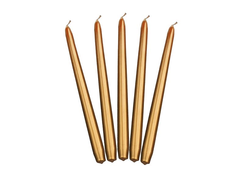 3 Rose Gold Taper Candles Rose Gold Candles Happy Birthday Etsy UK