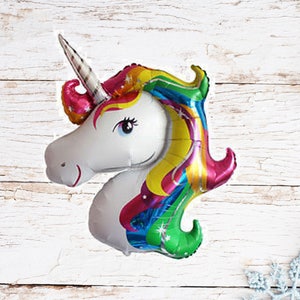 Unicorn balloon, party balloon, birthday, 1st birthday, i am one, christening, celebration