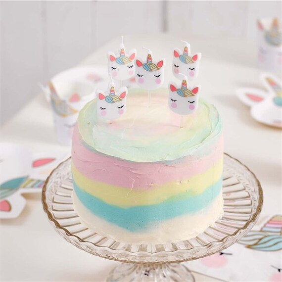 Candeline Per Torta A Forma Di Unicorno | Per Feste Di Compleanno