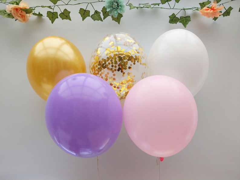 Birthday Wedding Garland Bouquet Ceiling Balloons Hen Do Decorations Party Engaged Gold Gold Confetti Balloons Bride To Be Baby