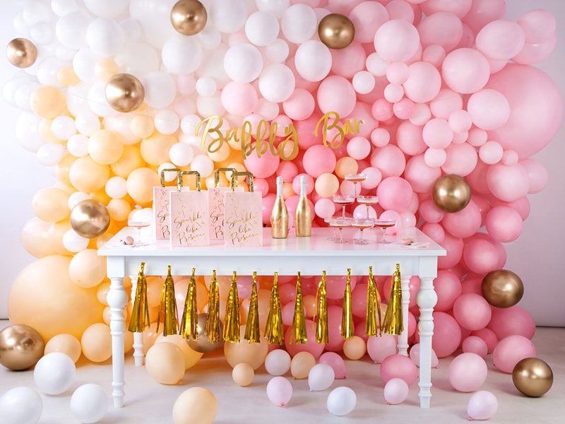 Moukiween Quadratische Folienballons – Rosa & Rosenrot, 25 Stück | Für Geburtstag, Hochzeit, Valentinstag | DIY Ballon-Wand